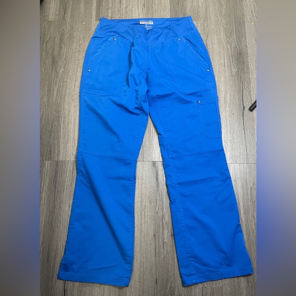 Healing Hands Blue Small Scrub Jogger Pants - Picture 2 of 3